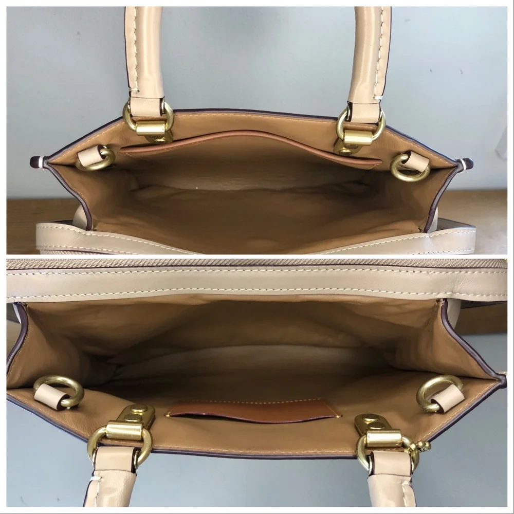 Disney X Coach Rogue 25 In Signature Canvas With Patches Sand Taupe - Picture 9 of 12